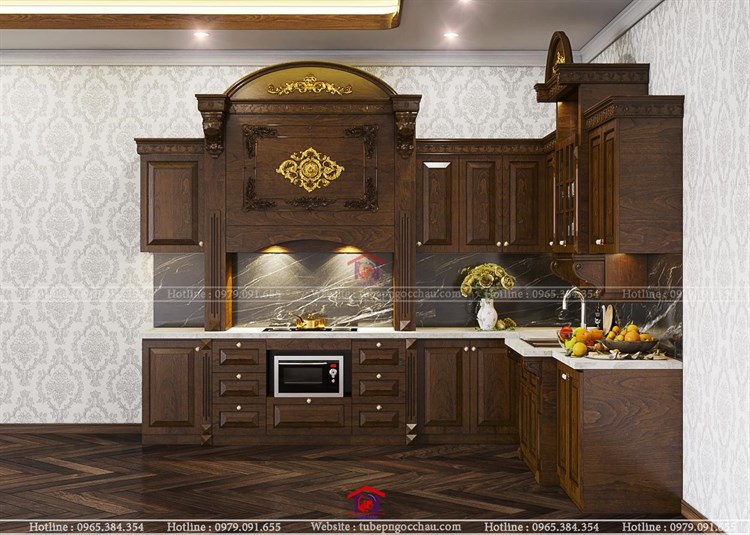 Tủ bếp tân cổ điển 15